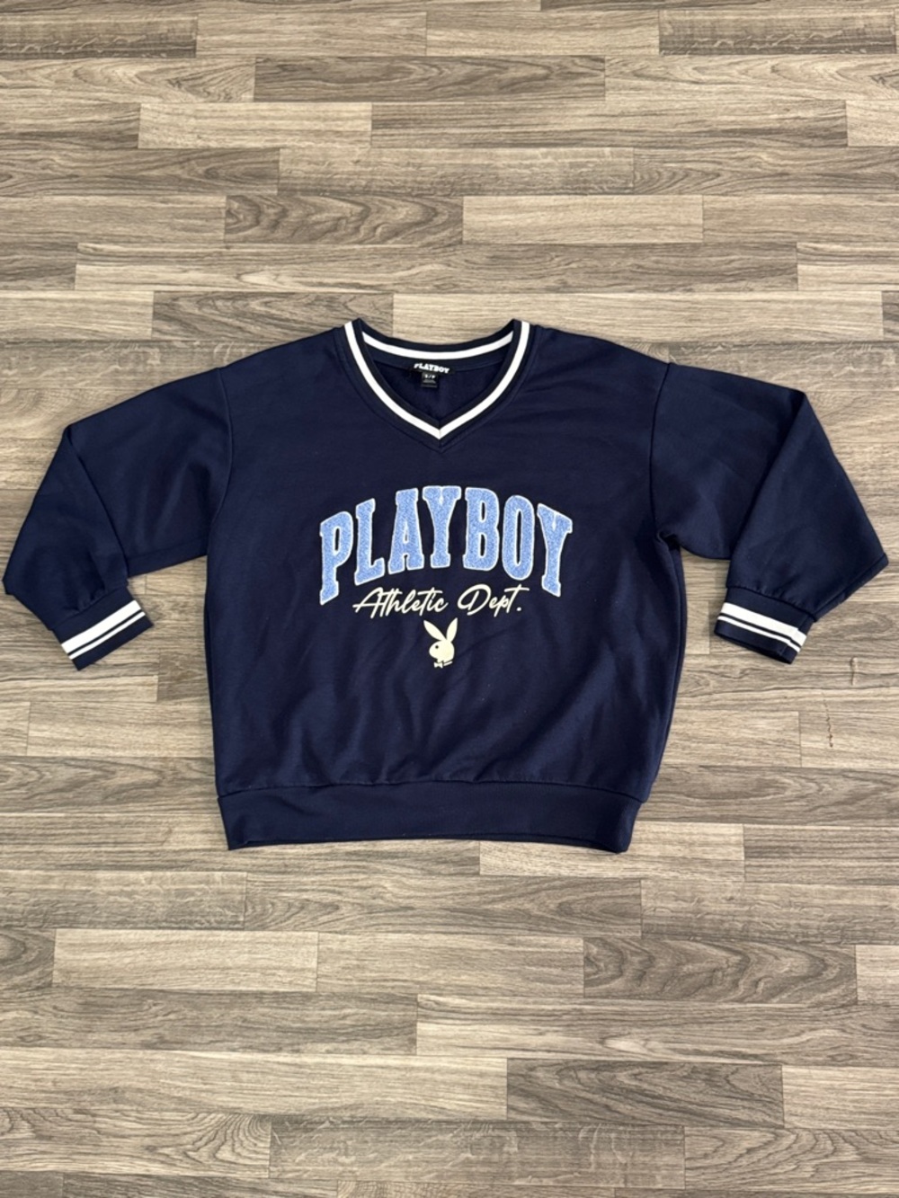 Playboy v neck sweater oversized women’s sz S